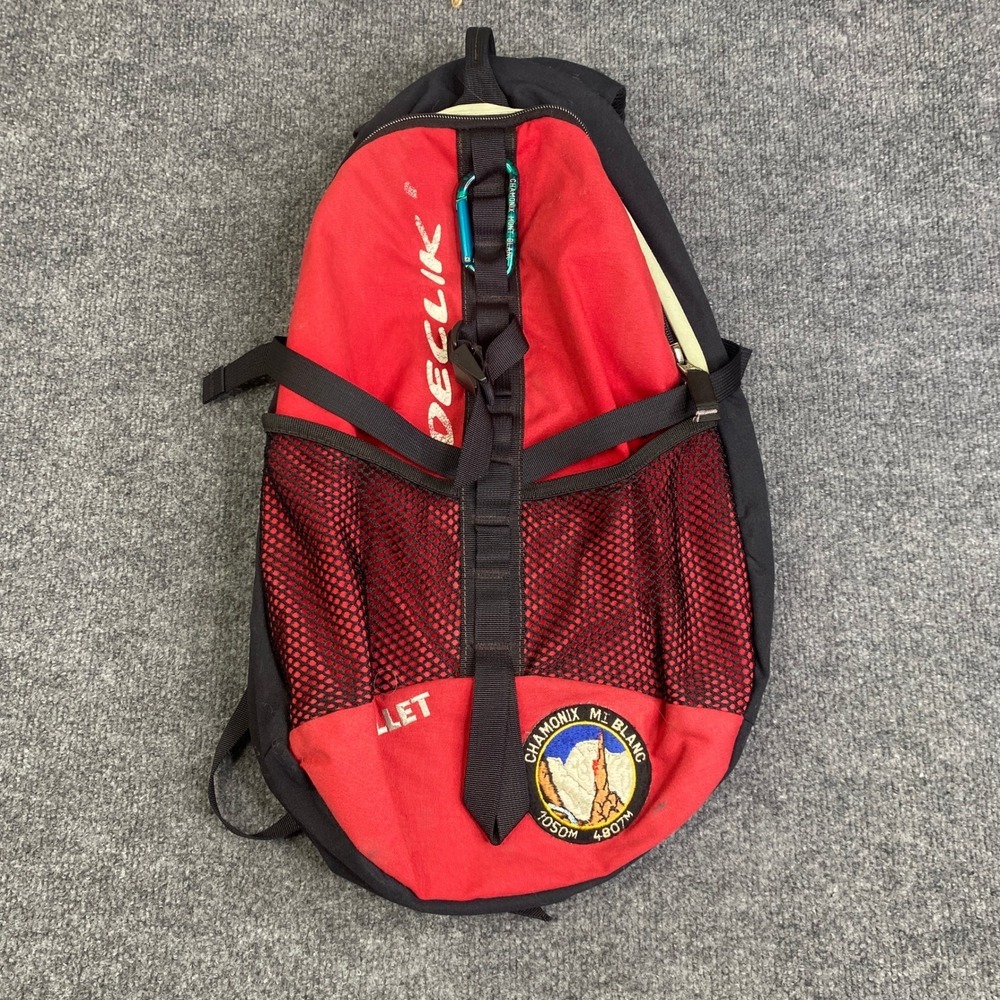 Millet Declik Backpack Red Black Chamonix Mont Blanc Alpine Hiking Daypack Mens